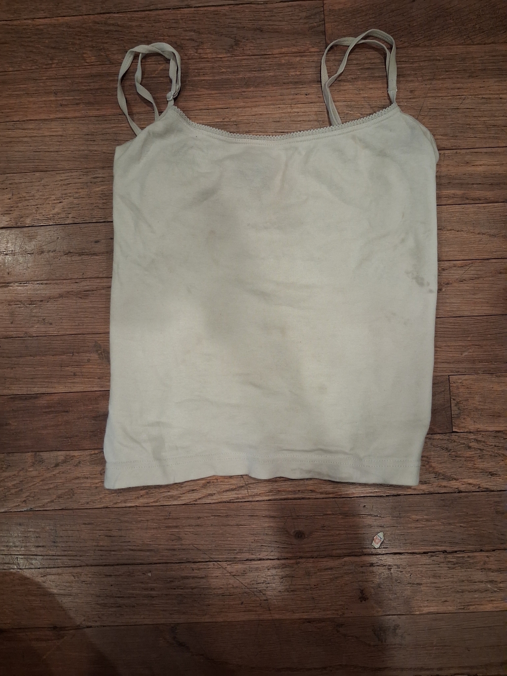 Women’s Cream Spaghetti Strap Tank Top